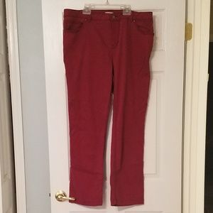 Heritage Denim Red Jeans